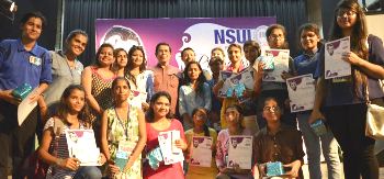 एनएसयूआई ने दिल्ली विश्वविद्यालय में किया छात्रा सम्मेलन