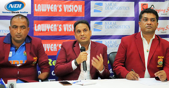 श्रीलंका के लिए रवाना हुई भारतीय दिव्यांग क्रिकेट टीम