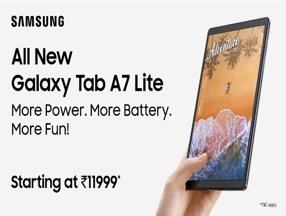 Samsung launches Samsung Galaxy Tab A7 Lite, Tab S7 FE launched in