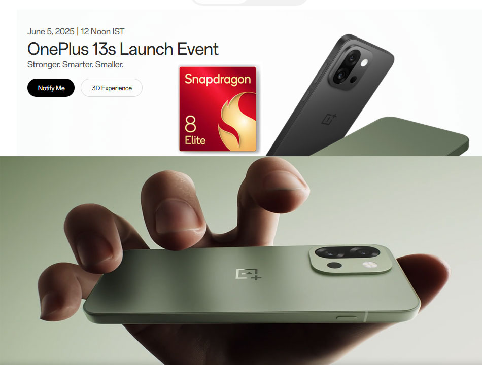 OnePlus announced India launch date for OnePlus 13s - Check Features and Specification